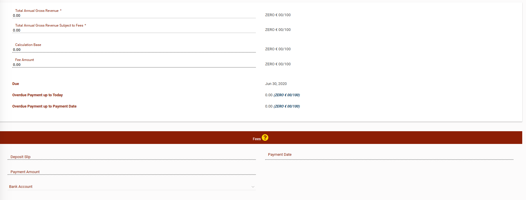 fee notification postal special en